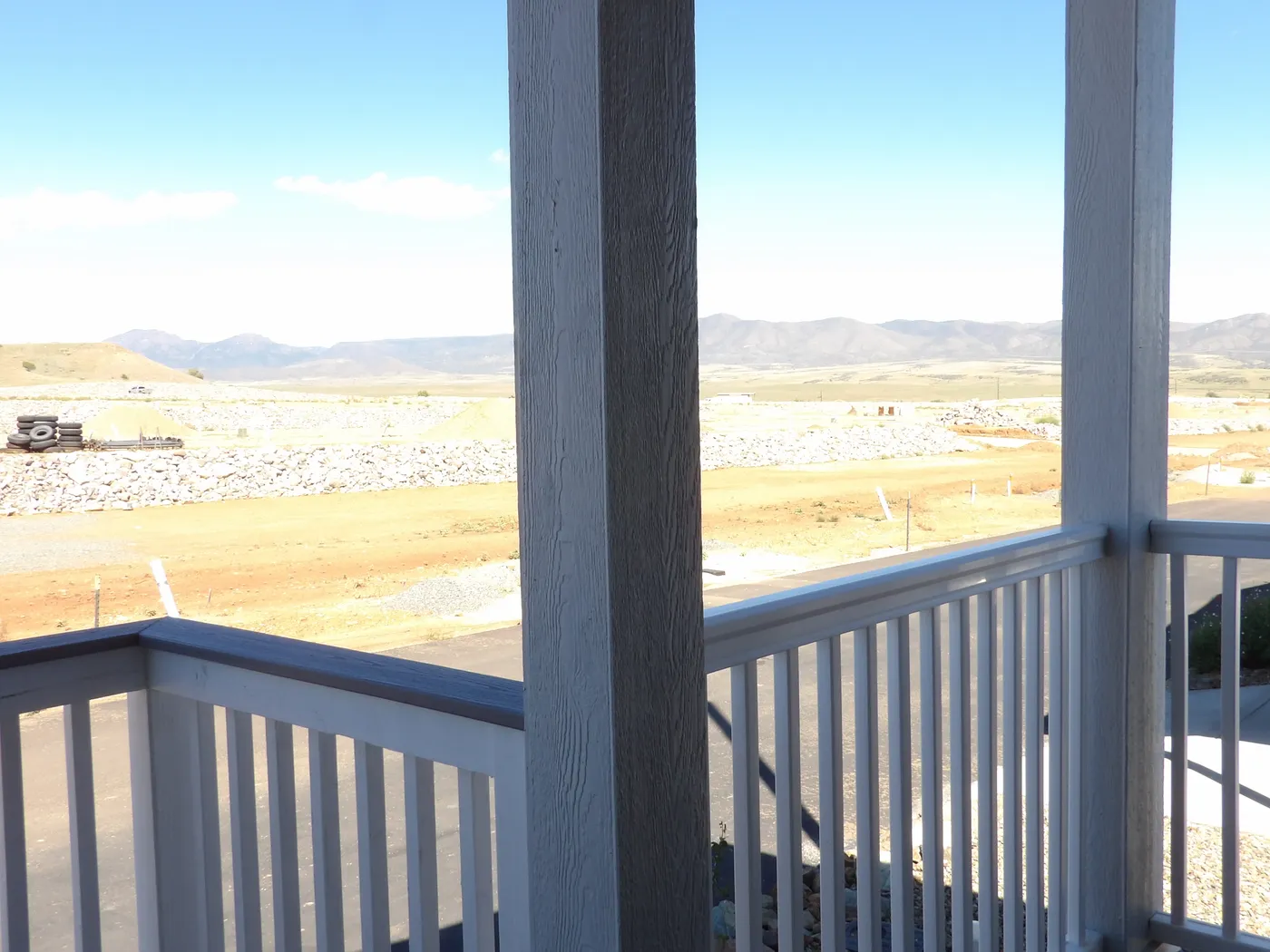 Distant views of Mingus Mountain from the Front Porch