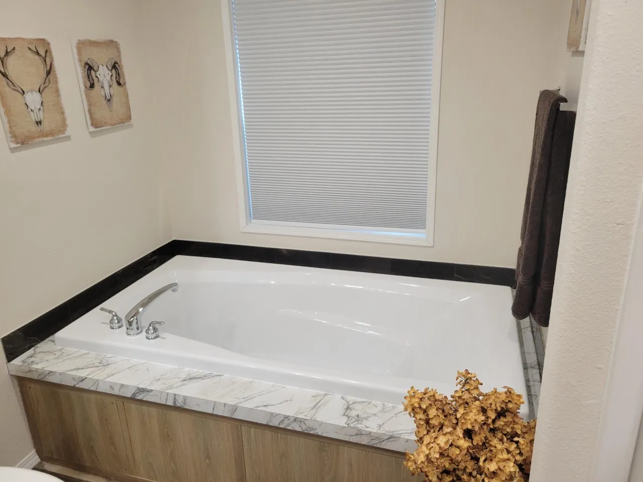 72" soaker tub