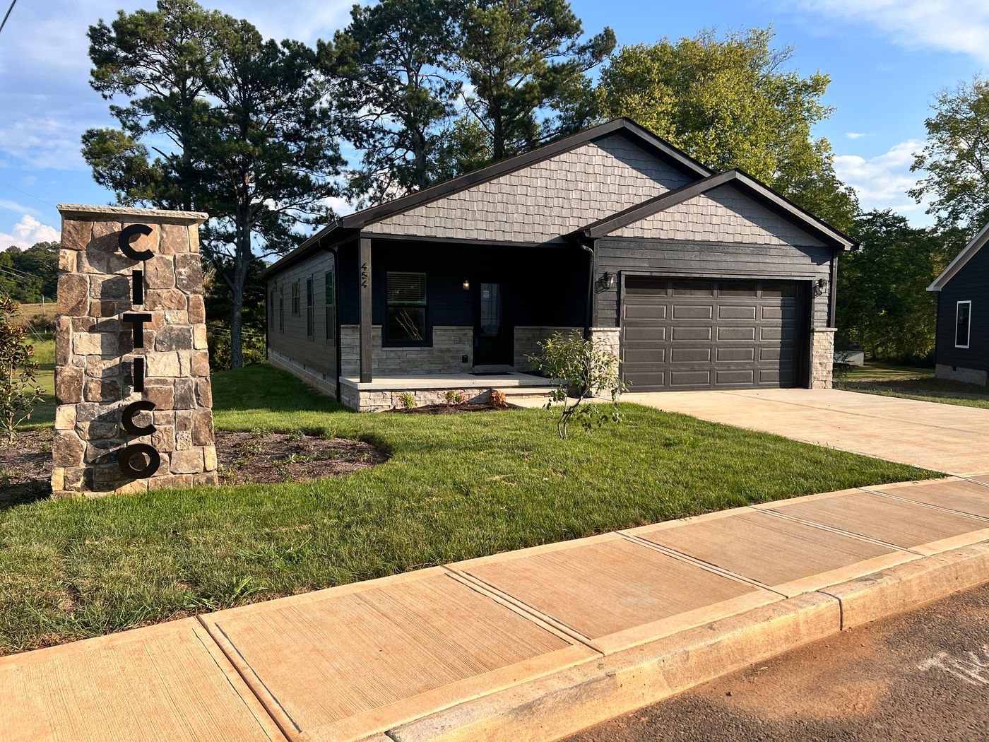 Photo is of a similar model.  Lot 8's Citico model is under construction scheduled to be complete in late September.