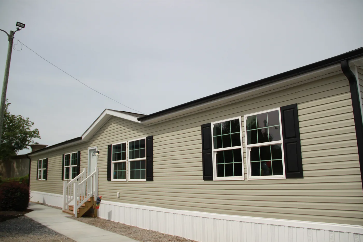 Outside of on-lot home