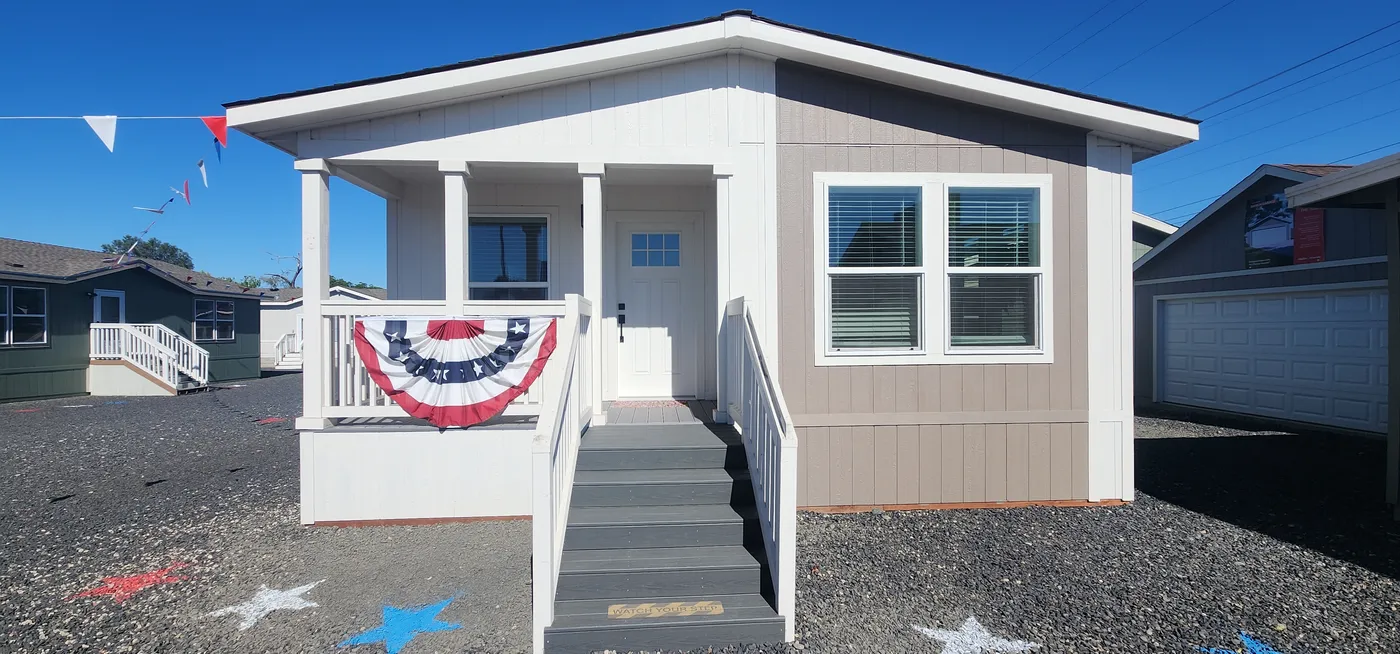 Covered front porch and entry