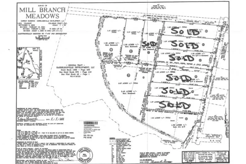 4 lots available at this location