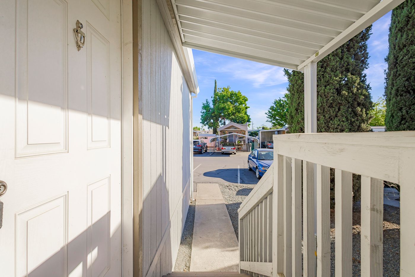 View out front steps