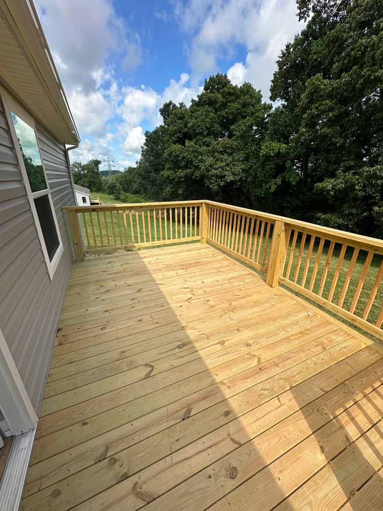 Large back deck
