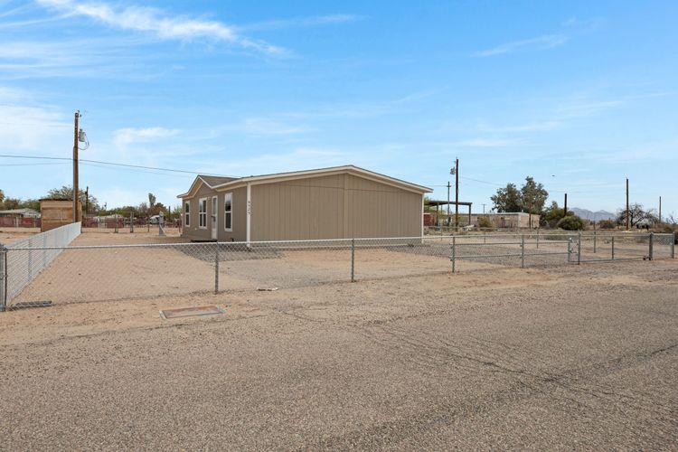 fenced yard