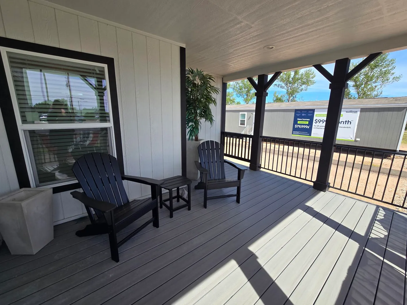 built-in porch