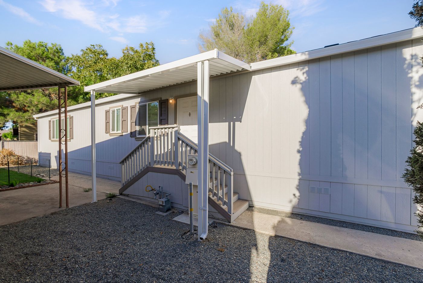 Up & over steps & front awning