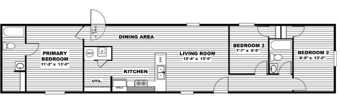 Quinton Va. 3 Bed 2 Bath Ready to Move infloorplan image