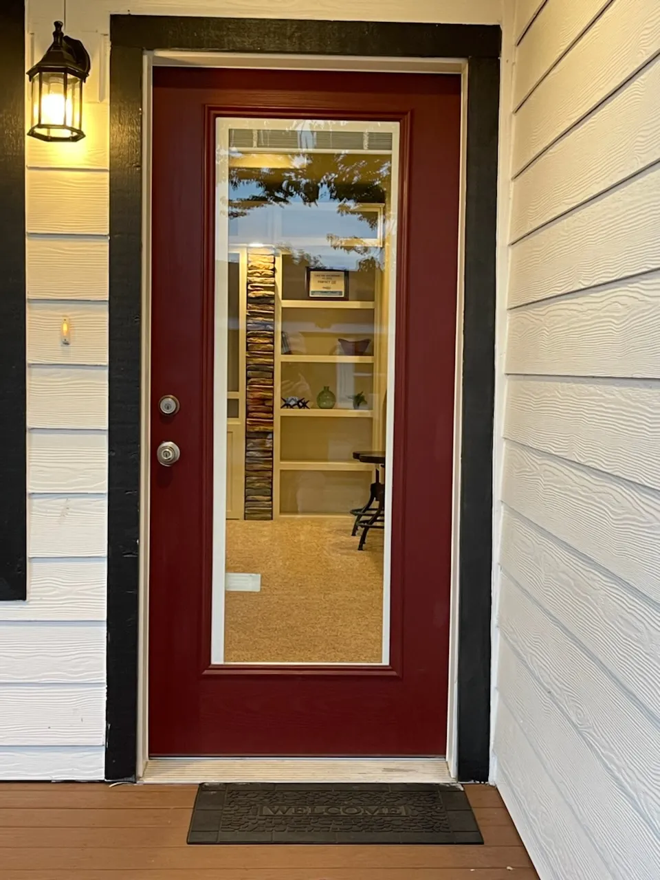 French Door entry from wrap around porch