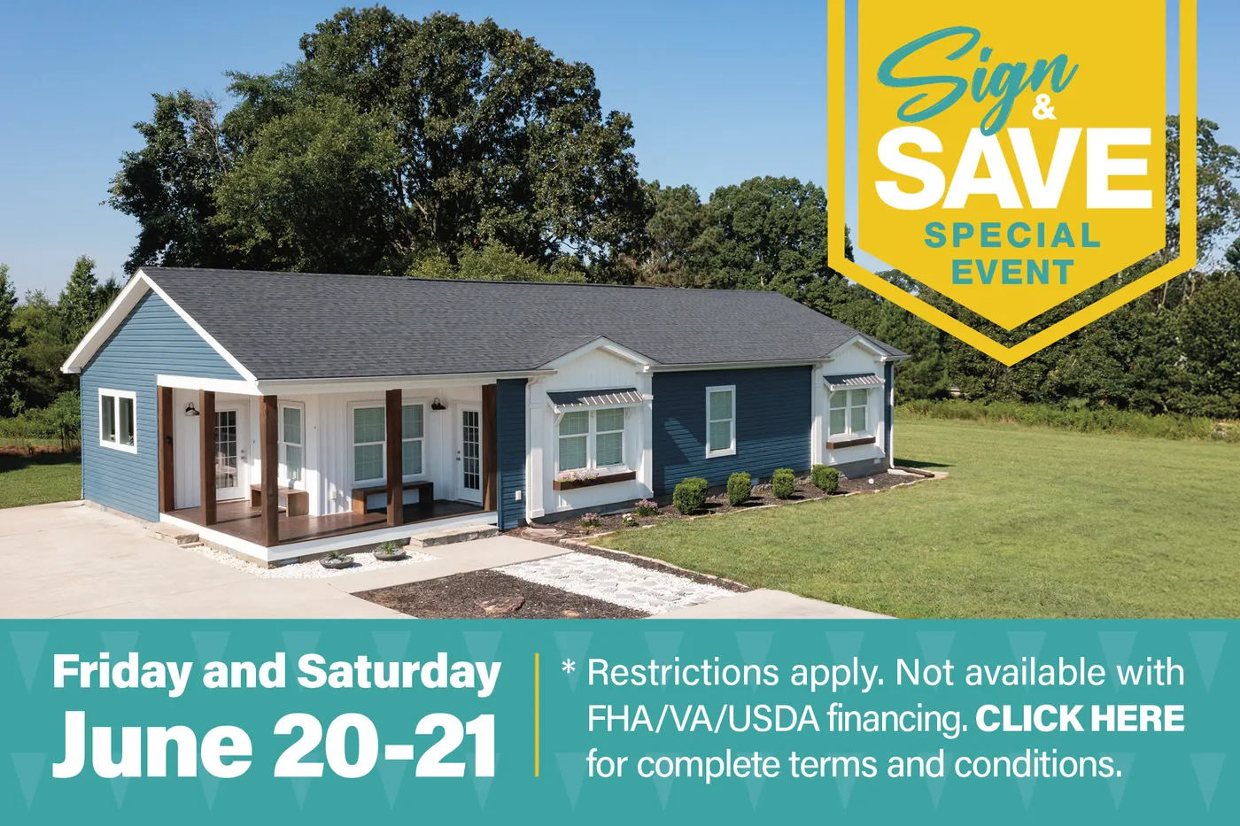 Sign & Save Special Event