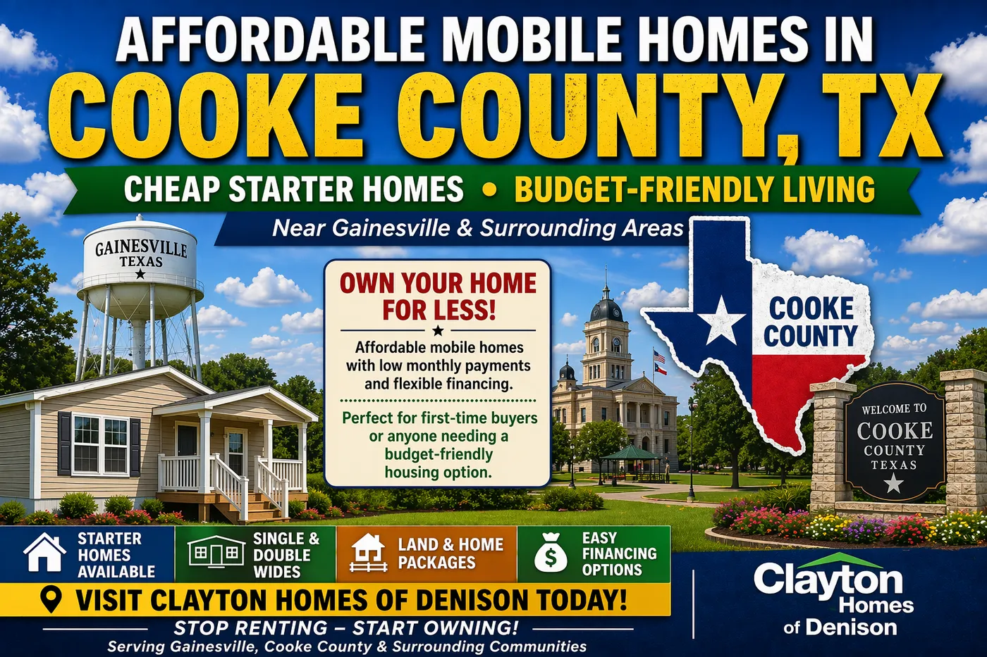 Mobile Homes near me Cooke County 