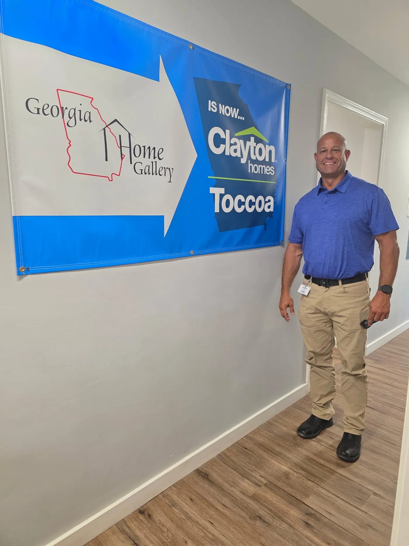 David Hill's first day at Clayton Homes in Toccoa image