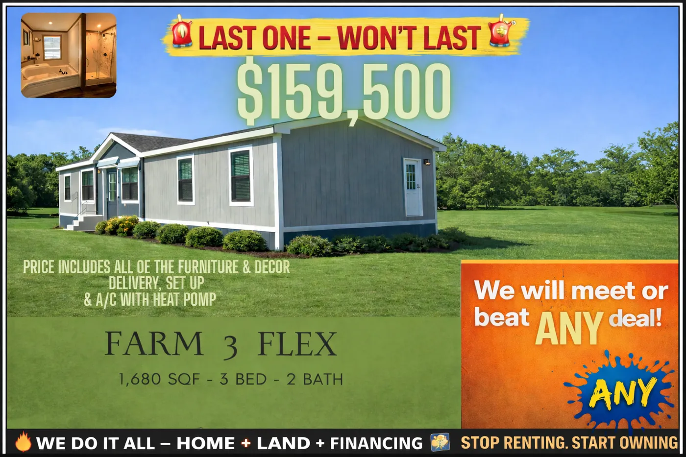 The Farm 3 Flex "BUILT IN TEXAS. BUILT FOR YOU"