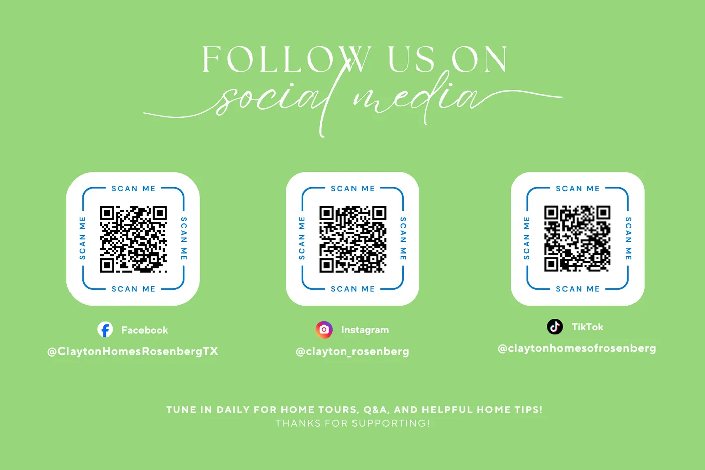 Follow Us on Social Media image