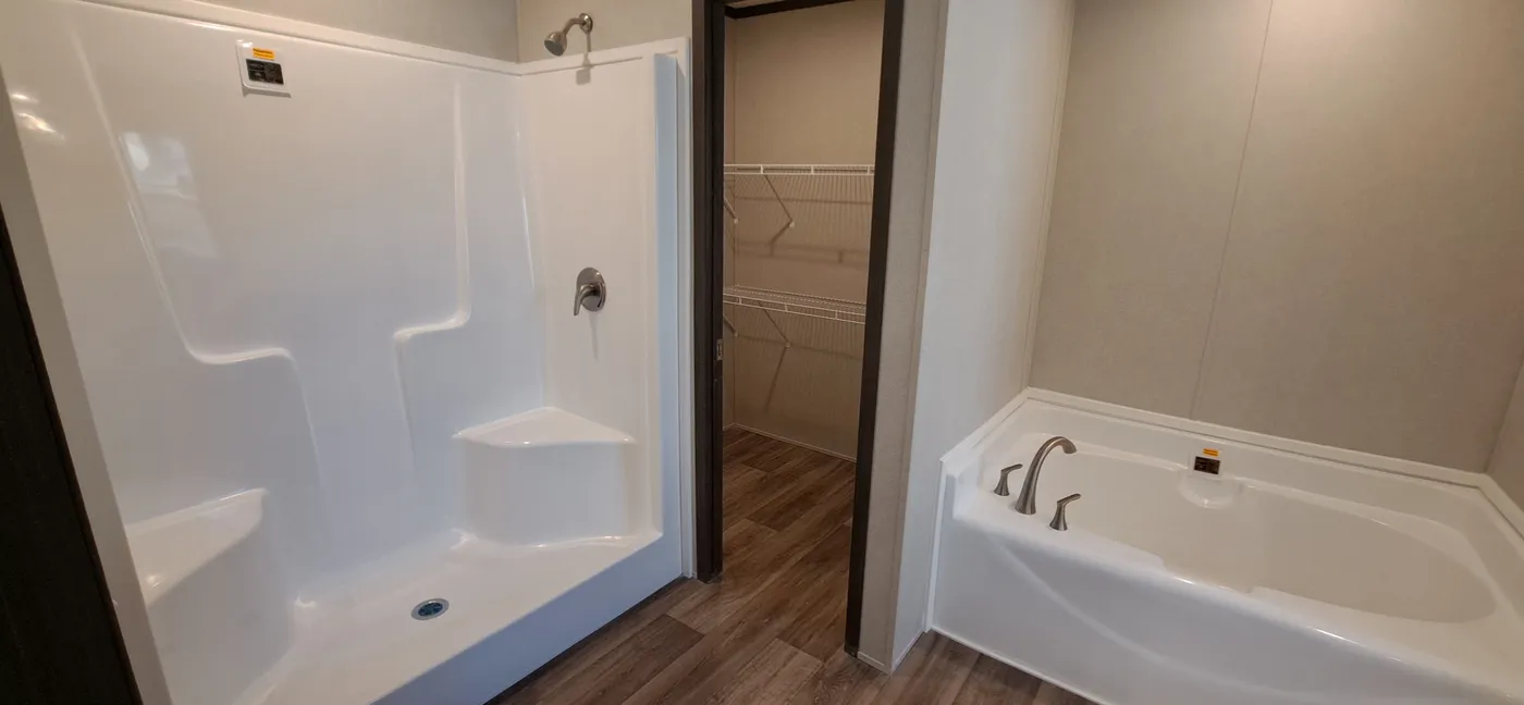 Soaking Tub and Standing Shower in the Primary Bathroom!