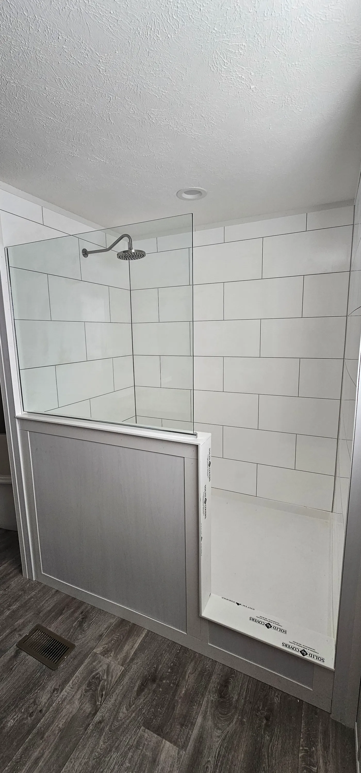 72" walk in shower 