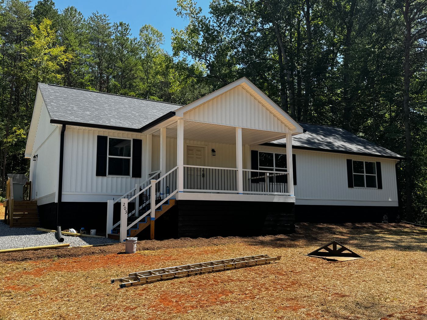 Covered Front Porch, Farm House Style
