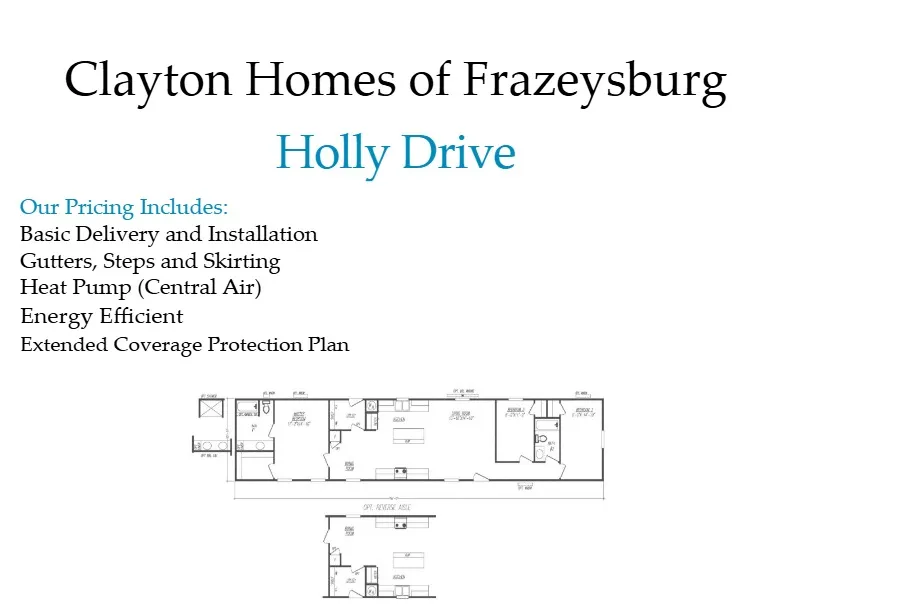 The Holly Drive (16X76) Flooplan