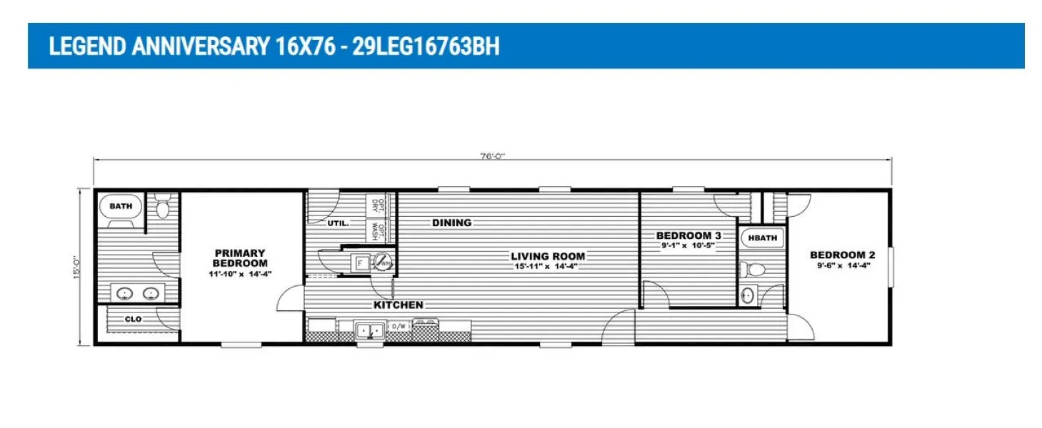 Legend 28X56 Coastal Breeze II Flooplan