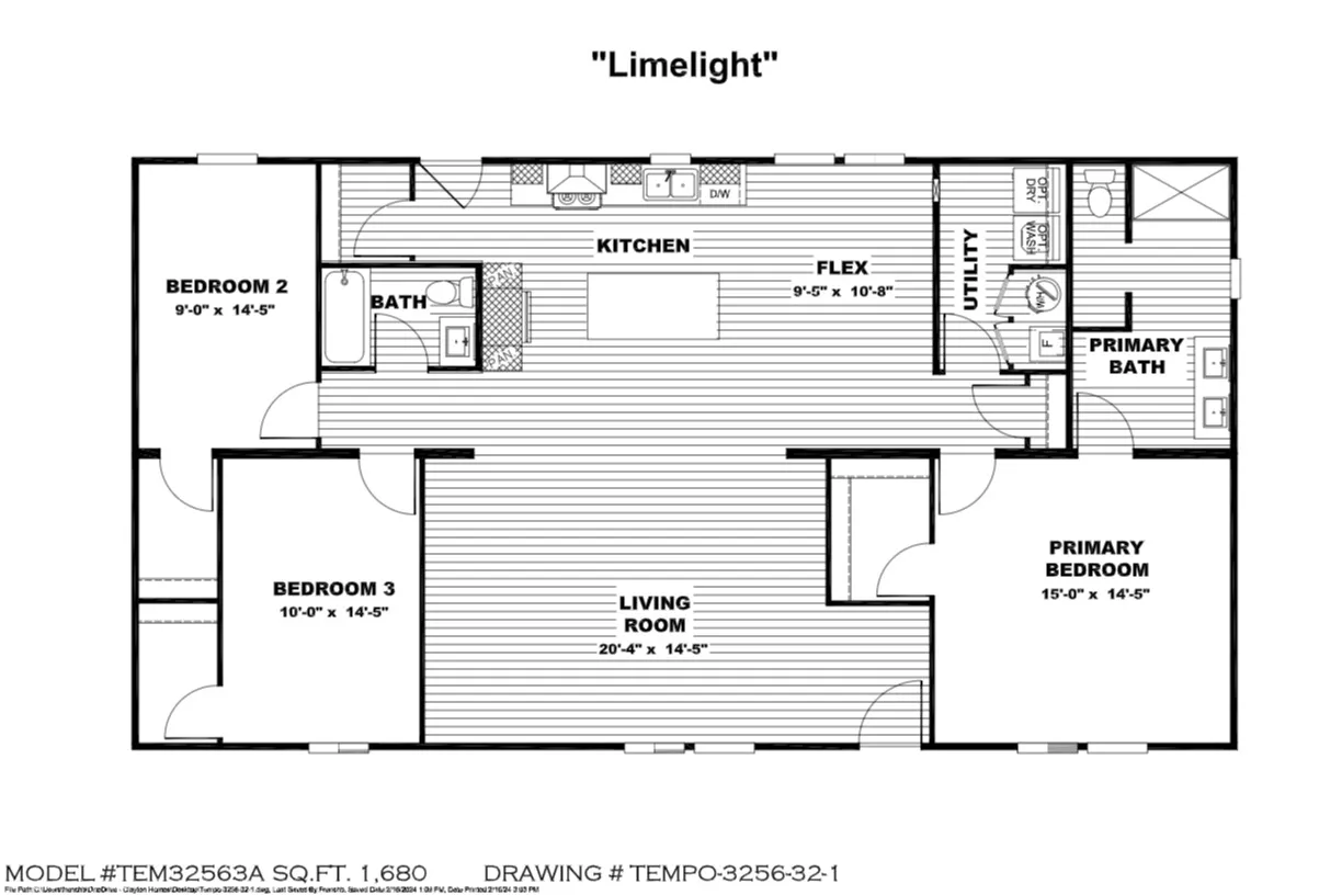 The Limelight LOT Model W/ Furniture & Decor Flooplan