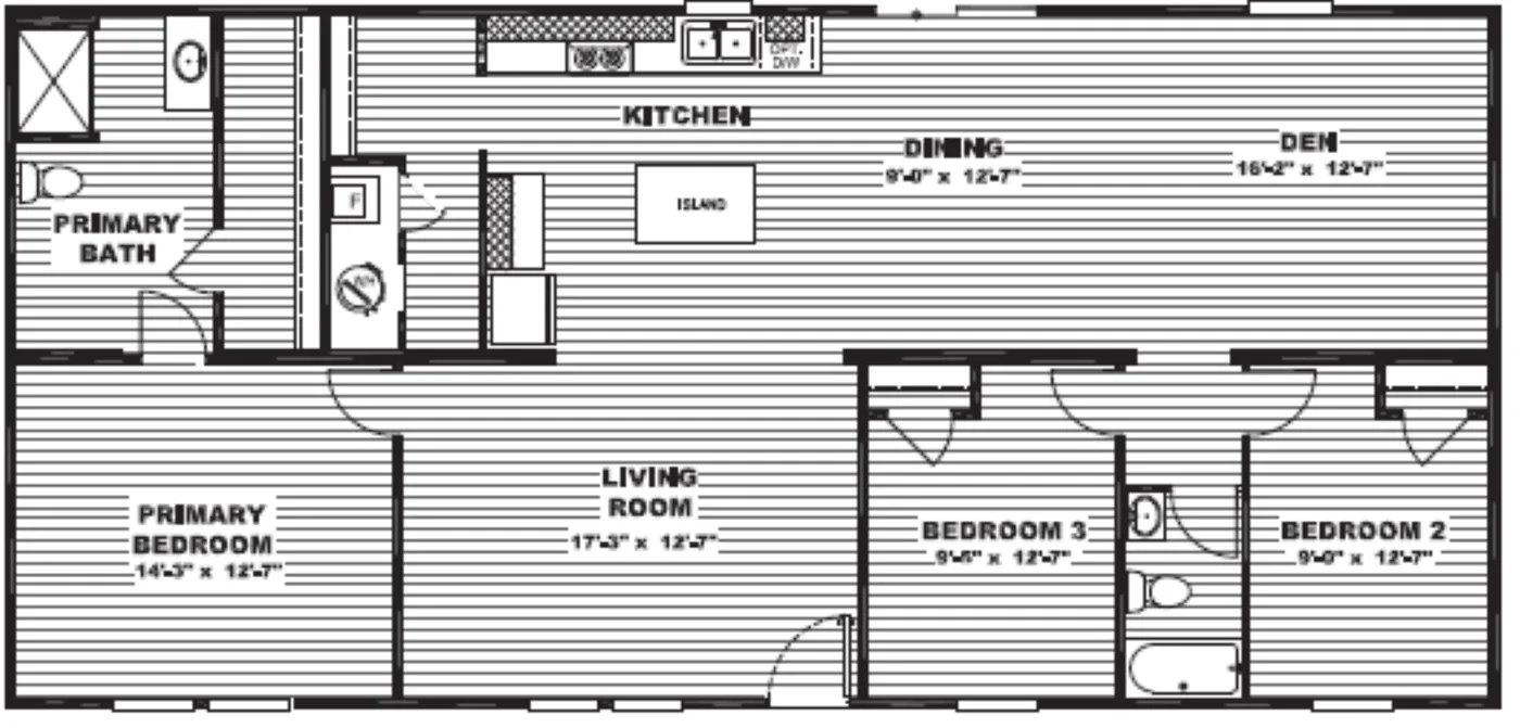 Primary Bath Tub option available.