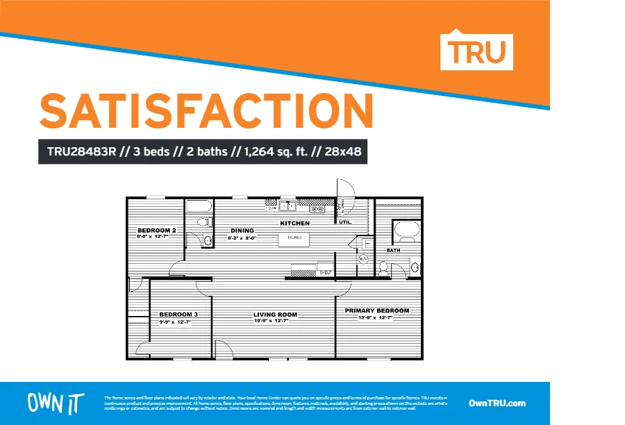 SATISFACTIONfloorplan image