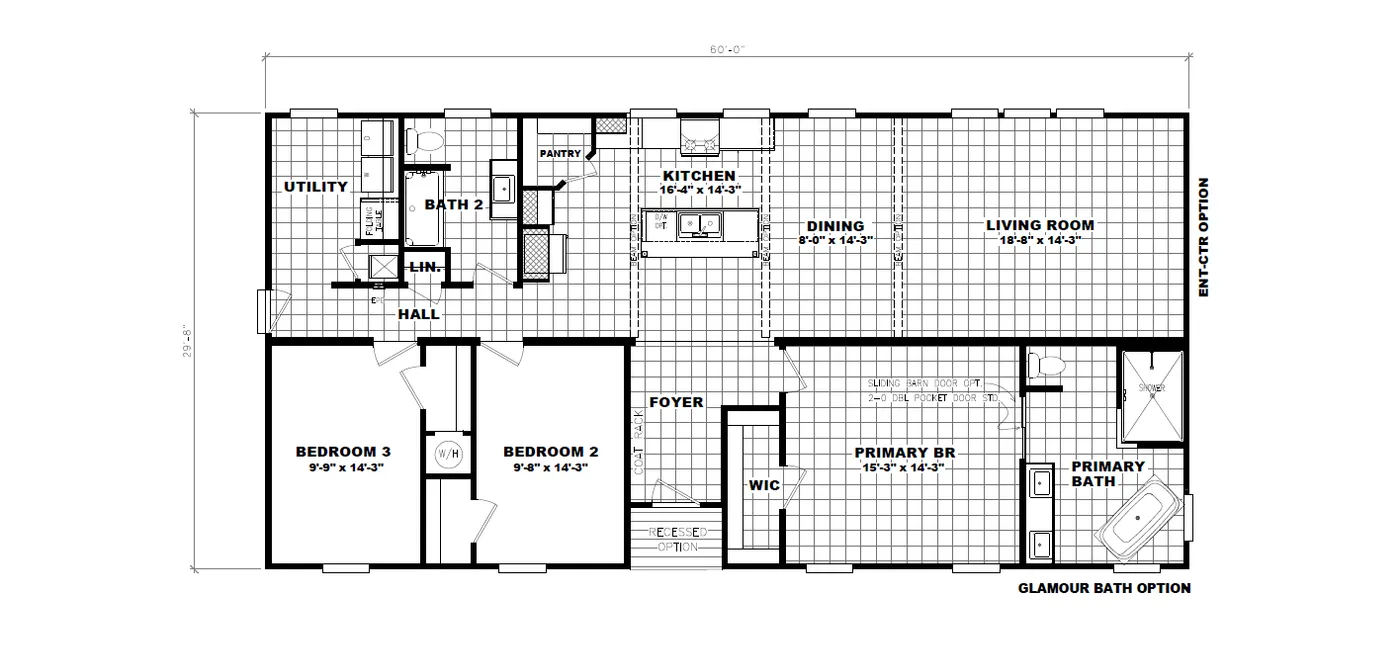 The "Farmhouse"floorplan image