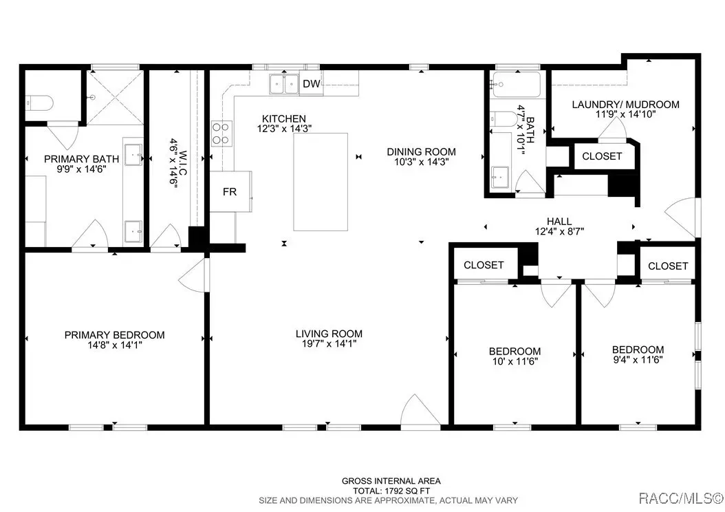 Modular Home! 9645 W Tennessee LN, Crystal River-- Flooplan