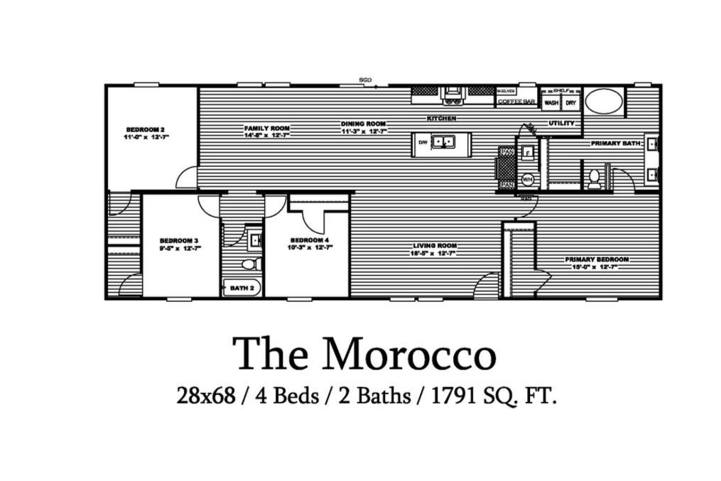 MOROCCO 4 BED 2 BATH ON 1.21 ACRESfloorplan image