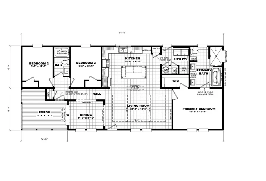 Move-IN Ready Off-Frame Modular!! Flooplan