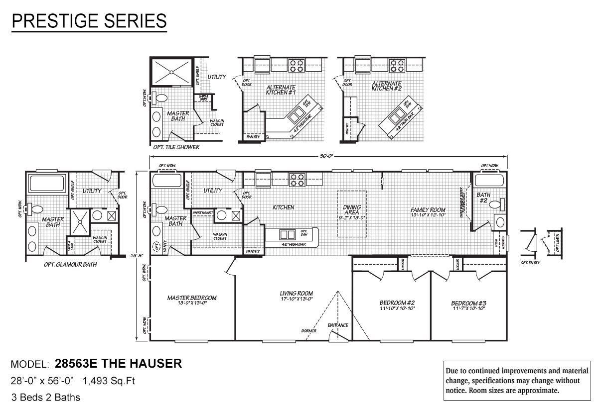 3 Bed / 2 Bath - The Hauser - AVAILABLE NOW!floorplan image