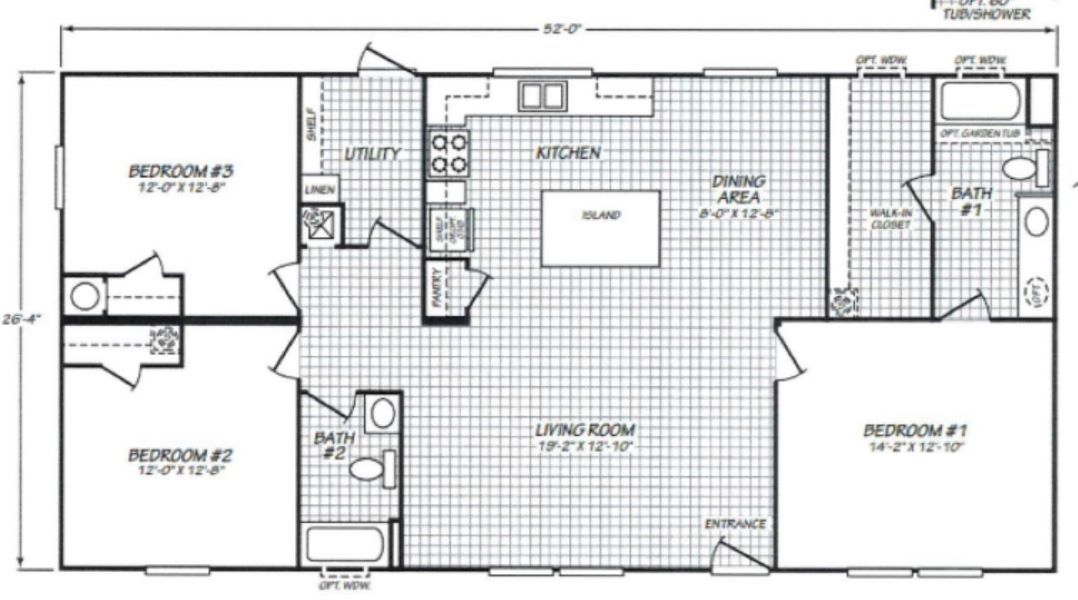 Open Floor Plan! 3BR "Summit"floorplan image