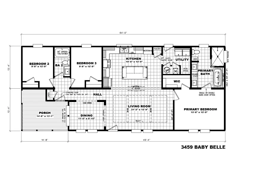 Gorgeous Corner Porch!!! "The Suwannee"floorplan image