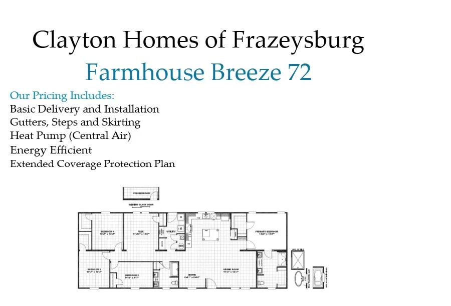 Farmhouse Breeze 72 W GAS Heat Flooplan