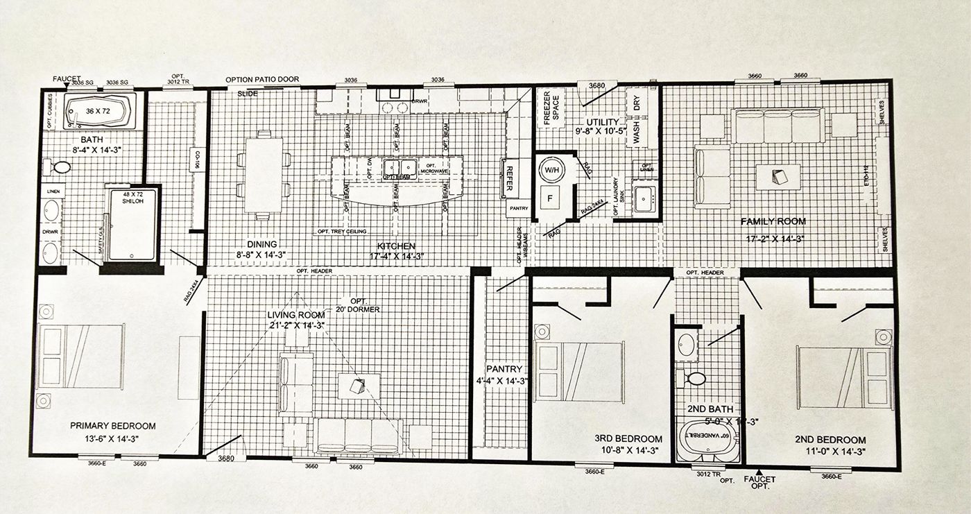 Tyra 32 W/Delivery,HVAC,Gutters, 1 Stepfloorplan image