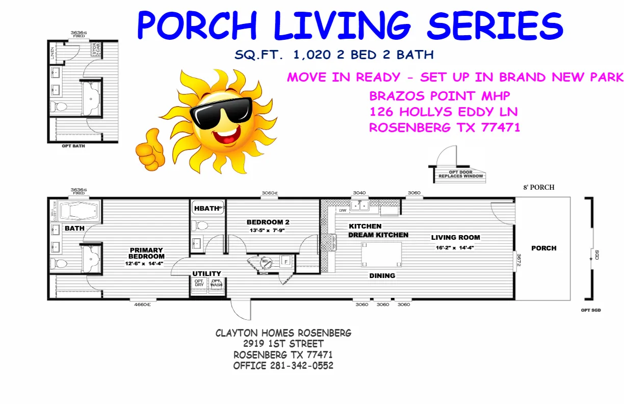 PORCH MODEL - RED TAG SALE - MOVE IN READYfloorplan image