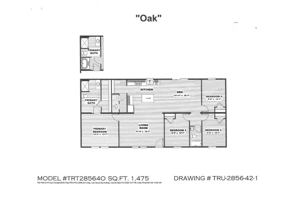 The Oakwood Flooplan