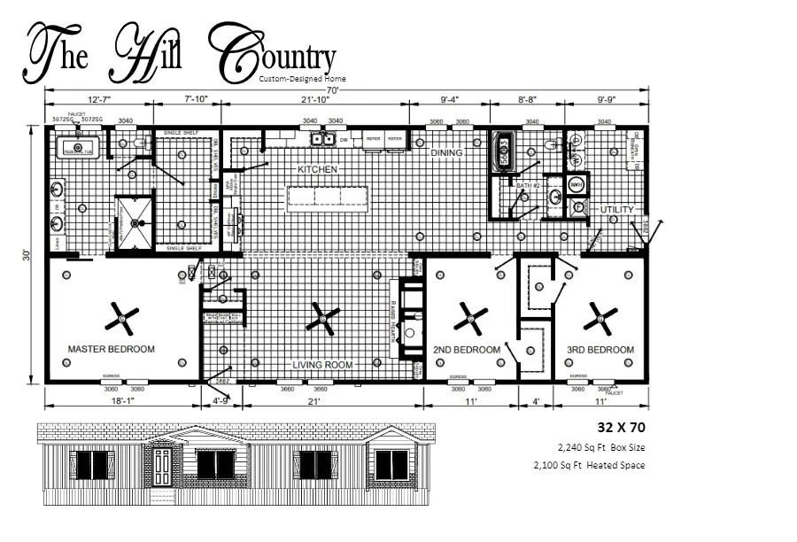 The Hill Country - Custom Design! Flooplan