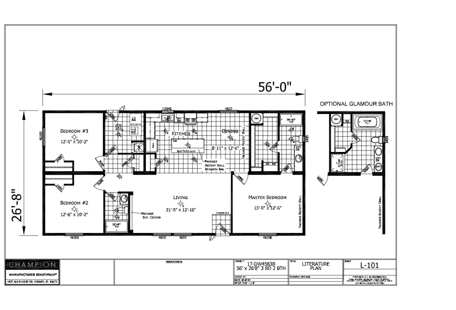 Land/Home 3BD/2BA The DreamWorks - MOVE IN READY!!floorplan image