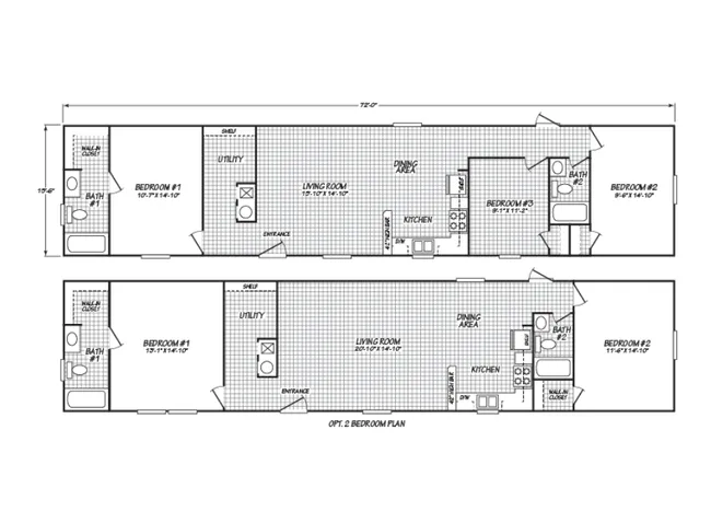 3 or 2 Bedroom Options