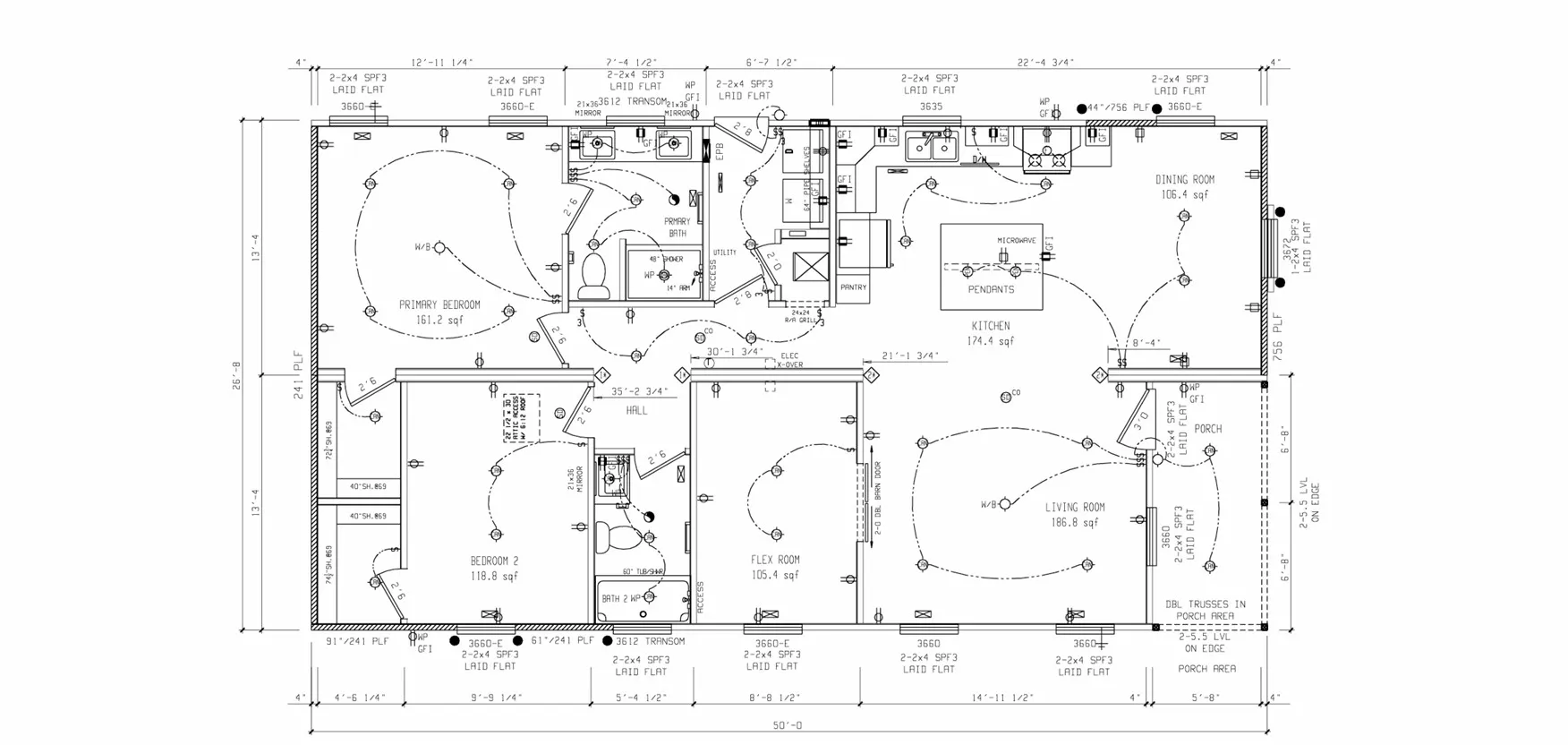 Brooks Cove 2 Bedroom / 2 Bath With Bonus Room  Flooplan