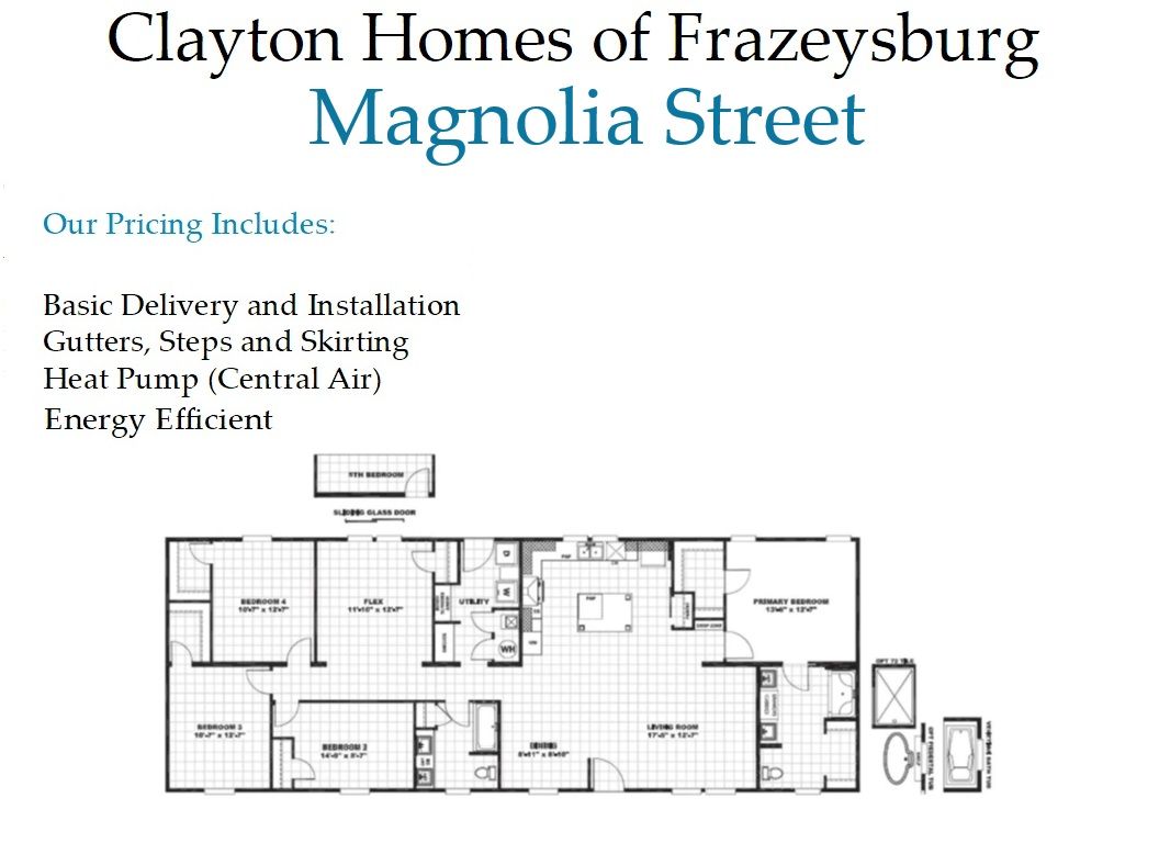 The Magnolia Street $159,900floorplan image