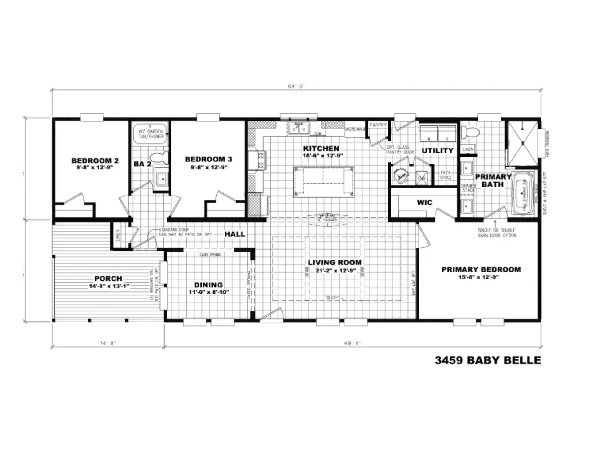 2762 Emily Lane SW, Shallotte, NC 28470 Flooplan