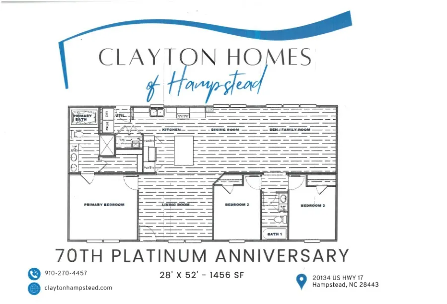 70TH Platinum Anniversary-Large Family Living Flooplan