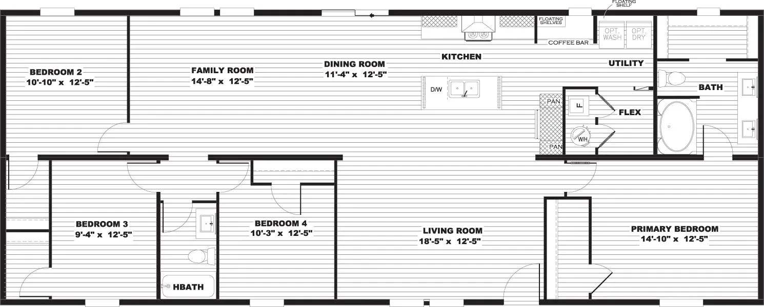 The Monaco - ON TWO Acres IN Gonzales Flooplan