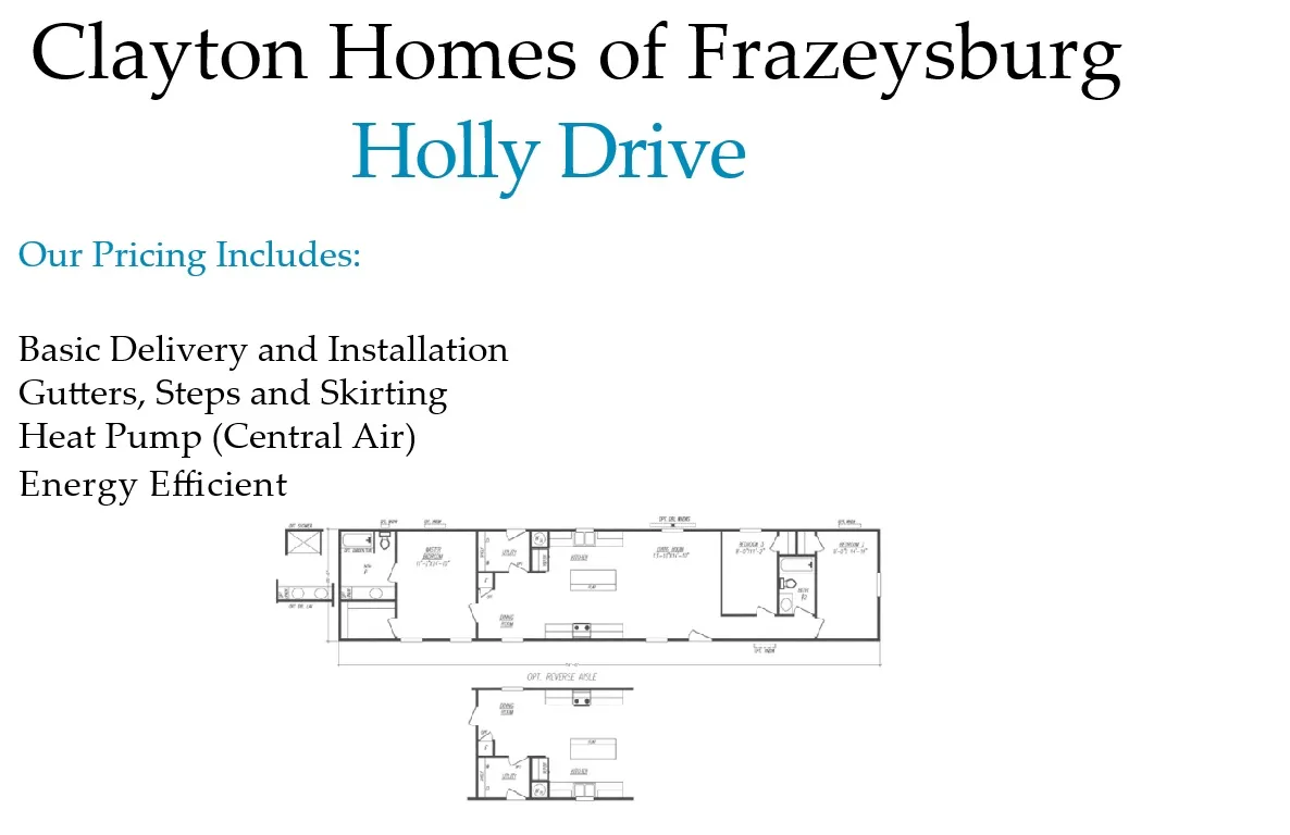 The Holly Drive (16X76) Flooplan