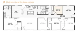 4-Bedroom with optional office/flex