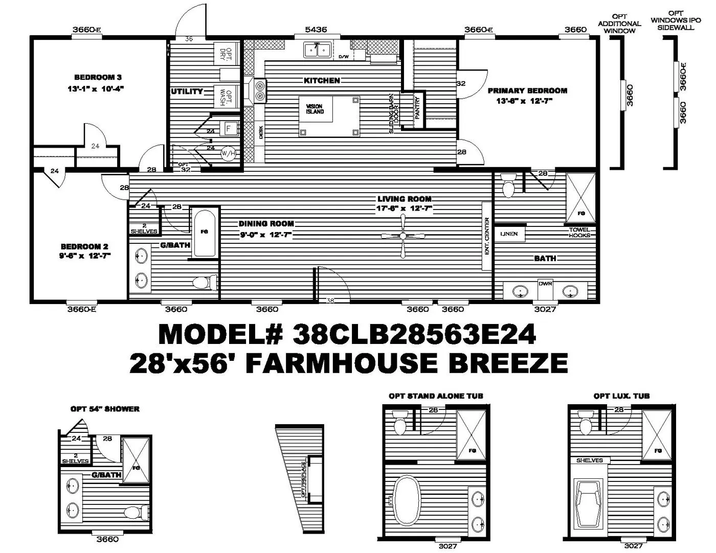 Clayton Breeze Farmhouse Flooplan