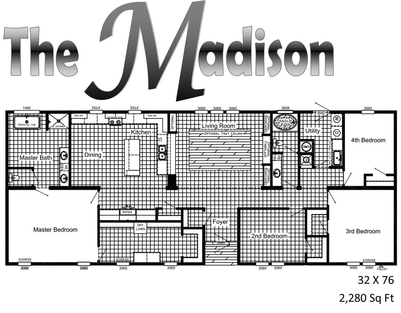 The Madison - Site built look - LOT MODEL SALEfloorplan image