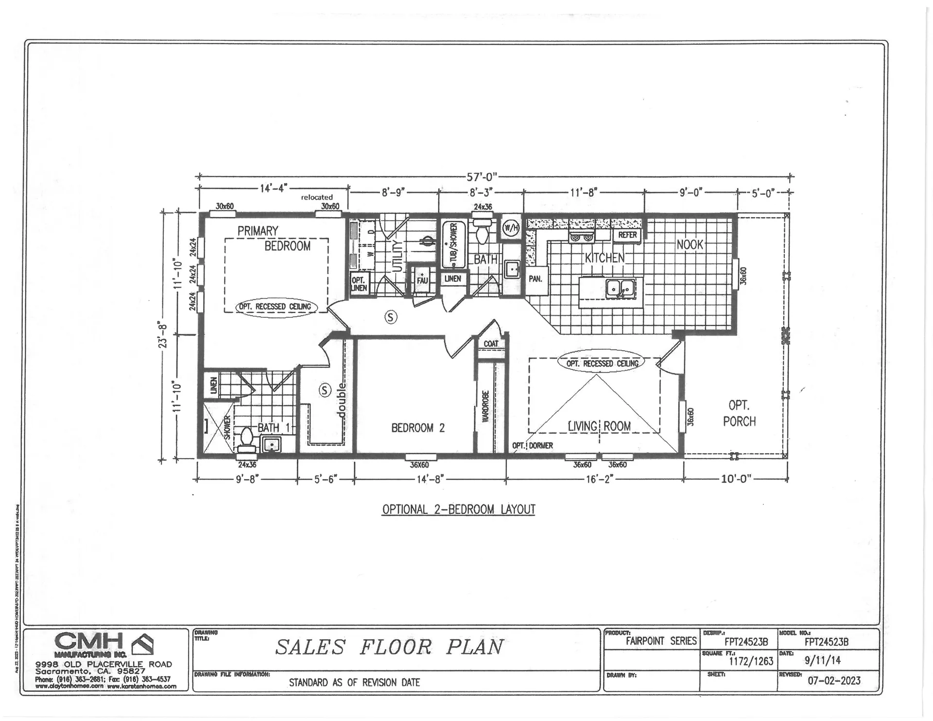 Fairpoint 2452 Flooplan